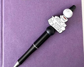 Handmade Book Lover Pen: Refillable Black Ink Pen