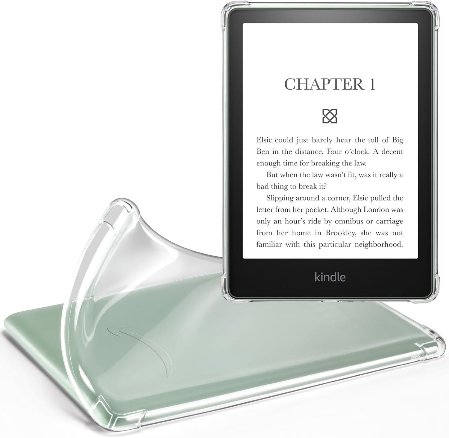 Clear Kindle Paperwhite Case: Slim Silicone TPU Cover (6.8 & 7 inch)