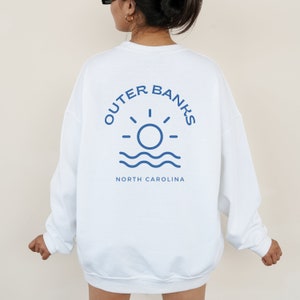 Outer Banks North Carolina Crewneck Sweatshirt, OBX Sweatshirt