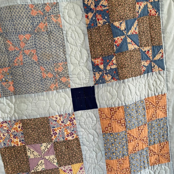 Vintage Quilt - Pinwheel Nine Patch