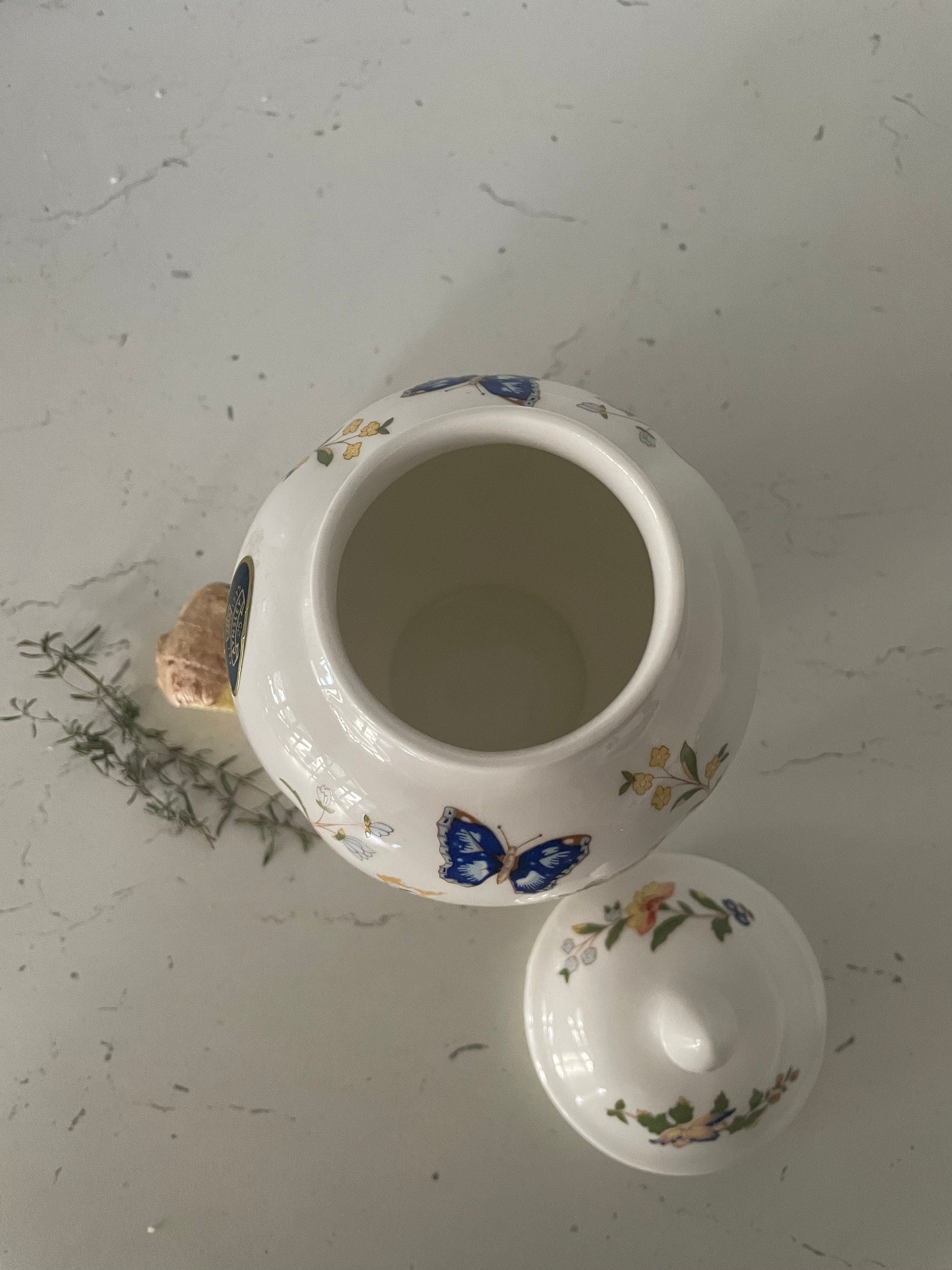 A Pretty Vintage Aynsley cottage Garden Ginger Jar Etsy