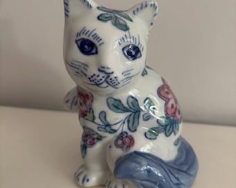 石湾陶器の猫の置物：ヴィンテージの中国陶器彫刻 - Etsy 日本