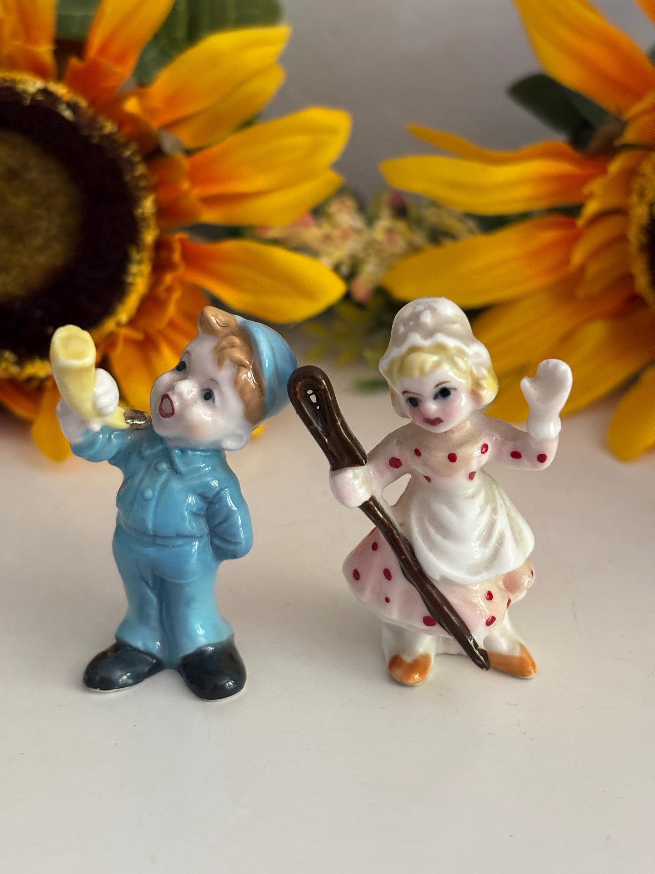 Vintage Bone China Figures, Japan - Etsy