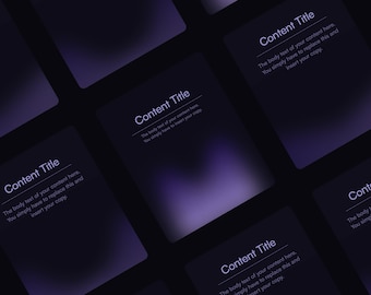 Social Media Template for Instagram Post & LinkedIn Carousel for Business Marketing - Purple Gradient Design - Edit in Figma