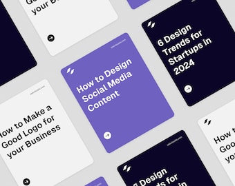 Social Media Template for Instagram Post & LinkedIn Carousel for Business Marketing - Modern Minimalistic Design - Edit in Figma