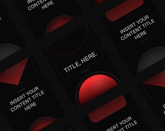 Social Media Template for Instagram Post & LinkedIn Carousel for Business Marketing - Dark Red Aesthetic Modern Design - Edit in Figma