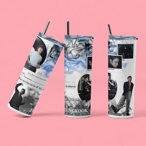 Jungkook Tumbler, BTS Tumbler, OT7 Cup, Golden Maknae, Jeon Jungkook Tumbler, K-pop Tumbler,