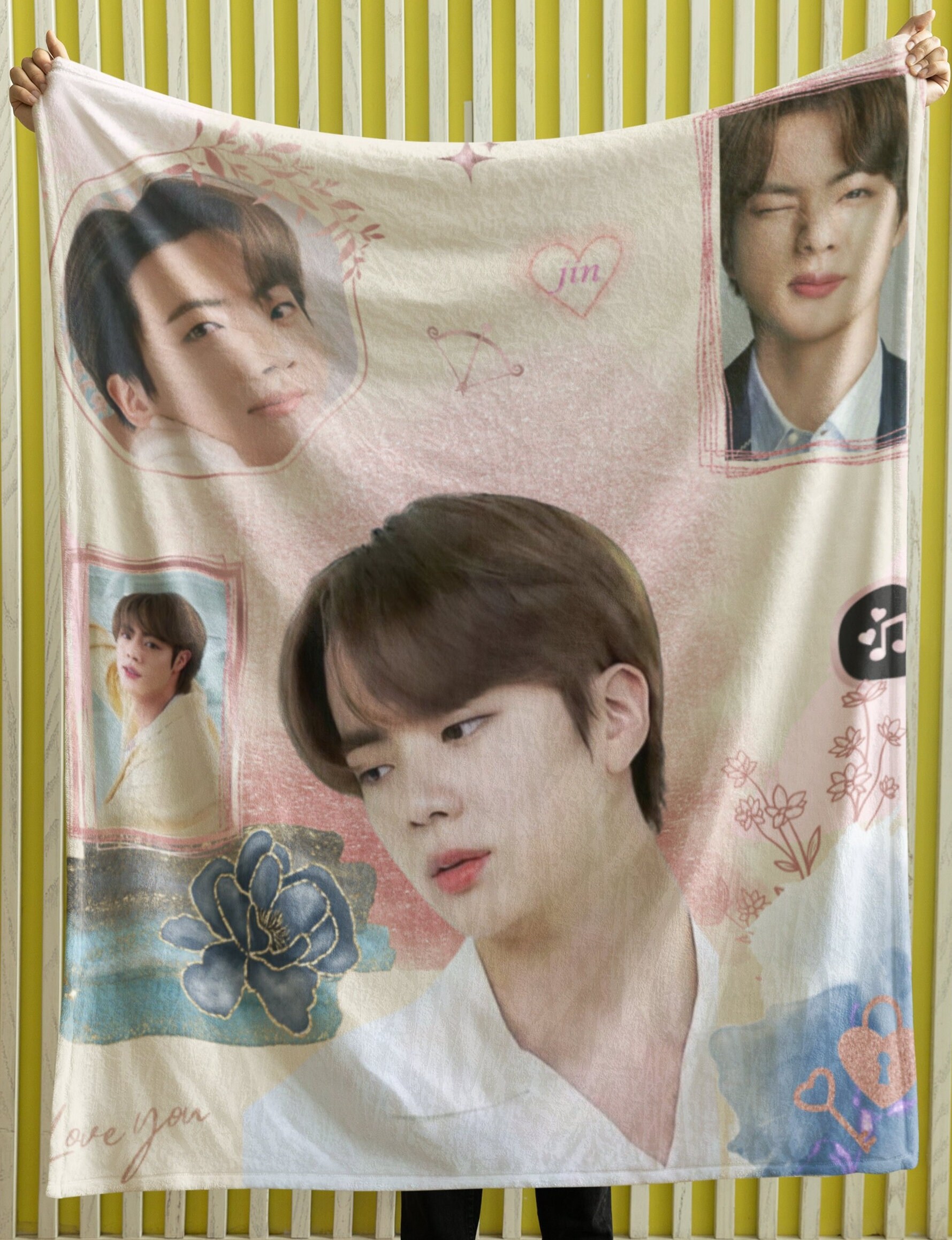 bts ジン ブランケット Bts Jin Blanket - Etsy