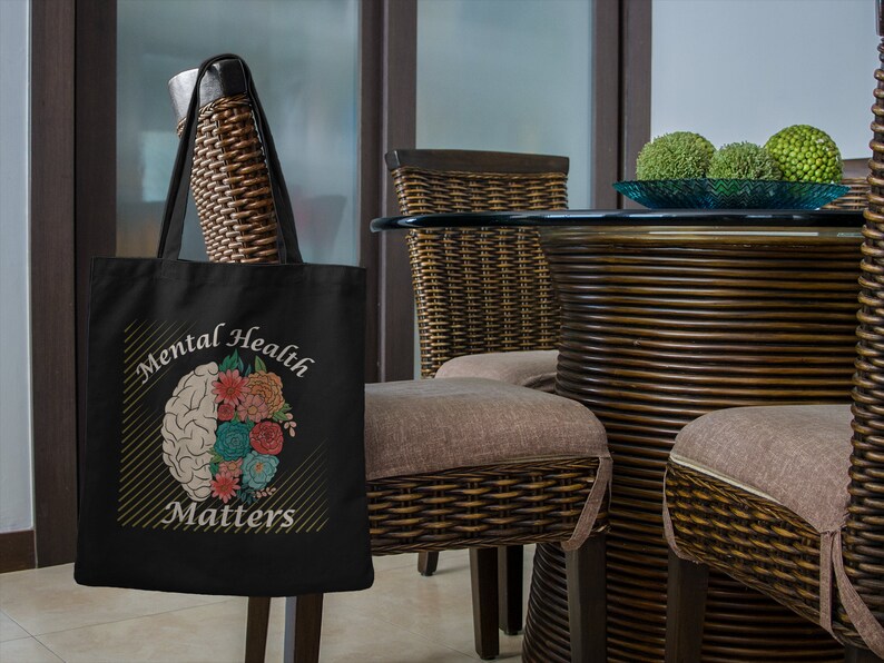 Thinking Brain Pattern Print Leather Tote Bag main image 1