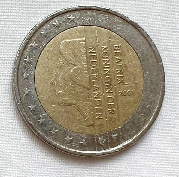 2 Euro 2001 Beatrix Koningin Der Nederlanden Valore 2-Euro-Münze Beatrix Koningin Der Nederlanden 2001 - Etsy.de