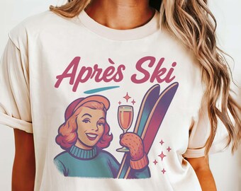 Retro Apres Ski Bach Shirt Apres Ski Bachelorette Ski Social Club Shirt Retro 1950's Ski Girls Weekend Trip Comfort Colors Apres Ski Party