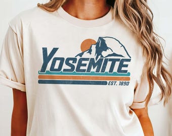 Vintage Yosemite National Park Shirt Retro Yosemite Gift for National Park Lover Shirt California Parks Tee Yosemite Half Dome Mountain Tee