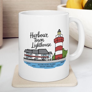 Hilton Head Harbour Town Lighthouse Mug Hilton Head South Carolina Gift for South Carolina Trip Lighthouse Gift for Mom Lighthouse Lover