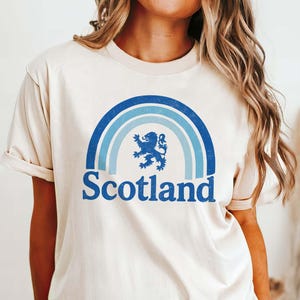 Scottish Pride Scotland Shirt Scotland Lover Gift Comfort Colors T-Shirt Scotland Traveler Rampant Lion Gift for Sassenach Highlander Gifted