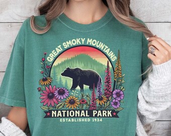 Great Smoky Mountains Shirt Tennessee Crewneck Great Smoky Mountains National Park Shirt Gatlinburg Trip Pigeon Forge Shirt Granola Girl Tee