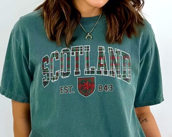 Scotland Traveler Varsity Shirt Scottish Highlands Crewneck Scotland Shirt Gift for Scotland Lover Gift for Scottish Pride Gift Scotsman Tee