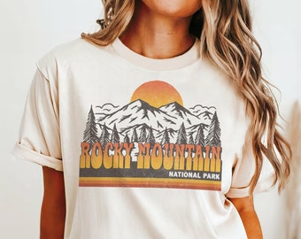 Rocky Mountain National Park Shirt Colorado Crewneck Hiking Adventurer Backpacker Gift for Outdoor  Lovers Colorado Family Trip Granola Girl