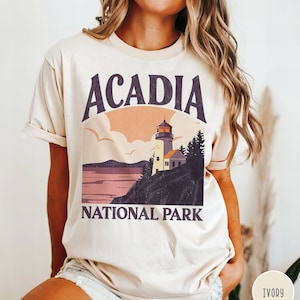 Acadia Shirt Acadia National Park Shirt Maine Shirt Acadia Lighthouse Shirt Maine Vacation Shirt Gift Acadia Gift Maine Trip New England Tee