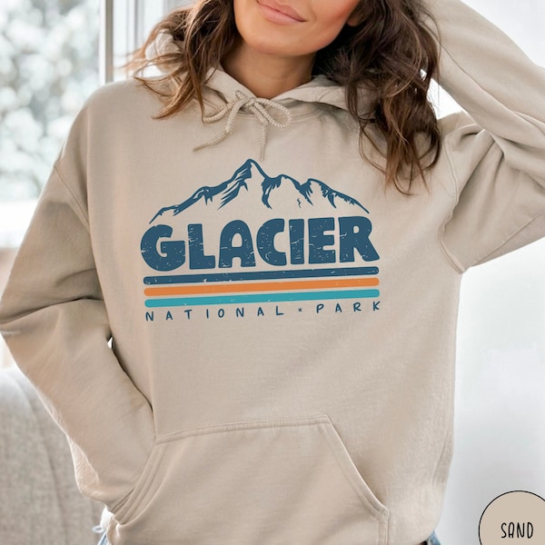 Glacier National Park Hoodie Glacier Park Shirt Montana Sweatshirt Rocky Mountain Sweater National Parks Gift Rockies Shirt Mountain Gift