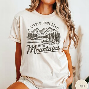 Funny Mountain Lover Shirt Mountain Climbing Crewneck Hiking Tee Gift for Climber Gift for Hiker Funny Camping Shirt Granola Girl Outdoorsy Shirt