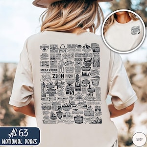 Vintage National Park Shirt Comfort Colors National Park Lovers Shirt Outdoor Lover Hiking Shirt National Park Gift for Traveler Camping Tee