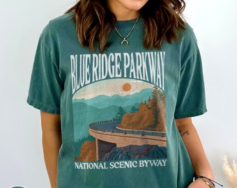Blue Ridge Parkway Shirt Blueridge Mountains Shirt National Park Shirt Asheville North Carolina Shirt Shenandoah Smoky Mountains Crewneck