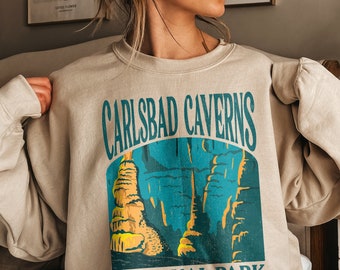 Carlsbad Caverns National Park Sweatshirt Caving Shirt New Mexico Sweater for Caving Gift for New Mexico Lover Hiking Parks Gift for Her