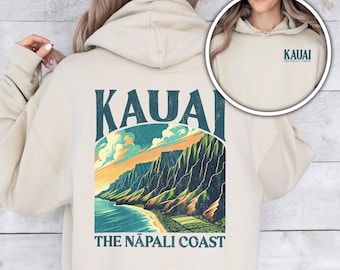 Kauai Hoodie Hawaii Sweatshirt Kauai Gift for Hawaii Vacation Sweater Hawaii Family Trip Hawaiian Honeymoon Gift Hawaii Surfer Gift For Her