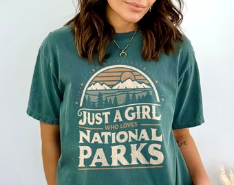 National Park Lovers Shirt National Park Shirt Parks Gift for Her Outdoor Lover Shirt Traveler Gift National Parks Gift for Mom Granola Girl