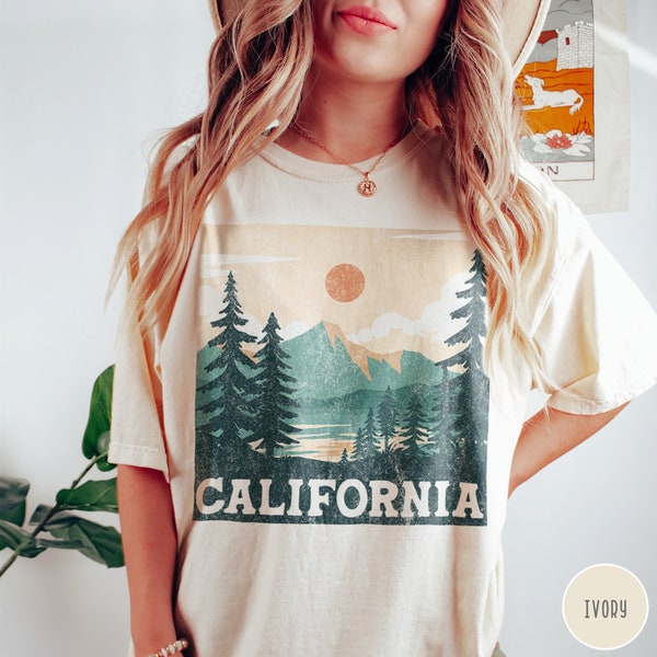 Vintage California Shirt Mountain Shirt Boho Tee California Adventure Shirt Lake Shirt California Vacation Shirt Trendy Cali Girl Shirt