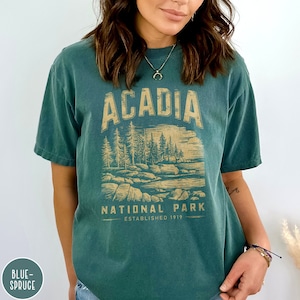 Acadia National Park Shirt Vintage Maine Traveler Gift Maine Shirt Acadia Park Crewneck Maine Vacation Gift New England Maine Trip Shirt