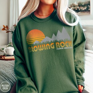 Blowing Rock North Carolina Sweatshirt Blue Ridge Mountains Sweater North Carolina Vacation Shirt Blue Ridge Parkway Carolina Traveler Gift