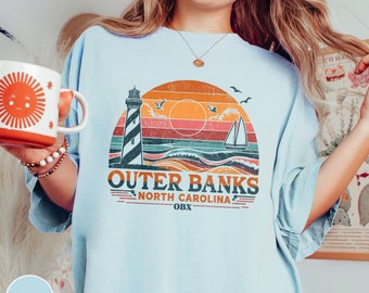 OBX Shirt Outer Banks Shirt Outer Banks North Carolina Shirt Beach Tee Vacation Shirt Pogue Life Shirt Outerbanks Gift NC Salty Crewneck