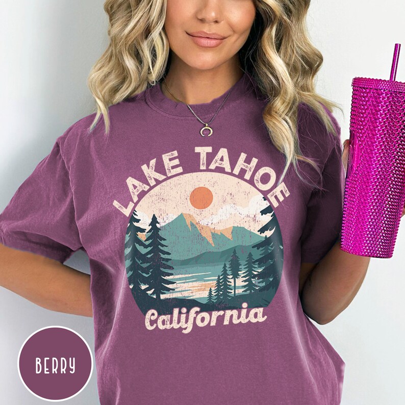 Lake Tahoe Shirt California Shirt Lake Life Shirt Lake Tahoe Crewneck Lake Shirt Nevada Shirt Ski Shirt Hiking Shirt Mountain Shirt Truckee Shirt