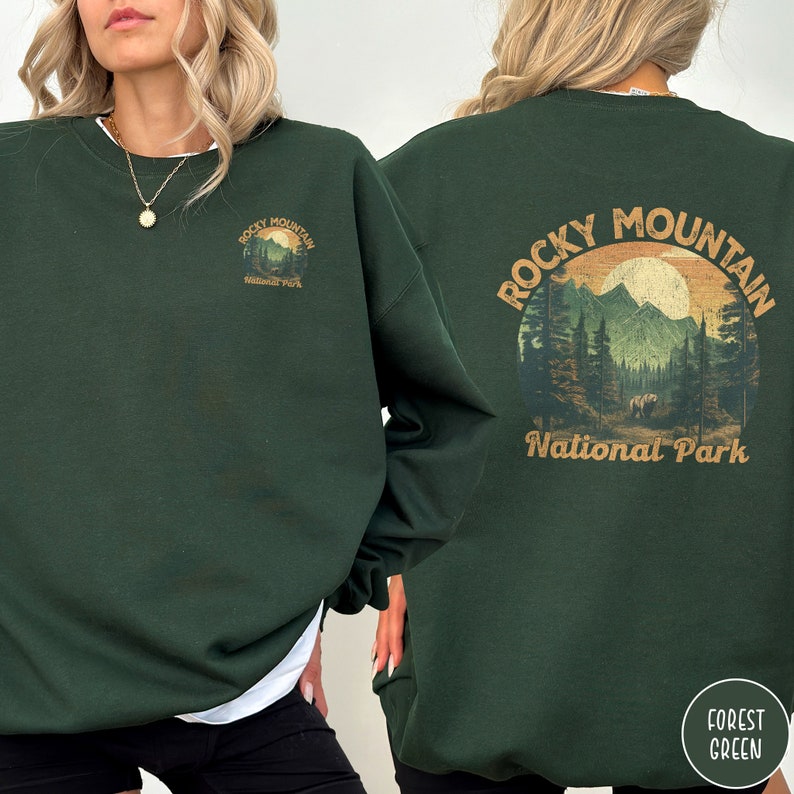 Rocky Mountain Sweatshirt Colorado Sweatshirt Rocky Mountain National Park Sweatshirt Rockies Shirt Hiking Sweatshirt Rocky Mountain Sweater