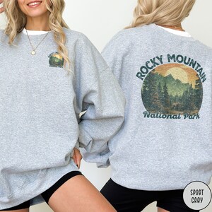 Rocky Mountain Sweatshirt Colorado Sweatshirt Rocky Mountain National Park Sweatshirt Rockies Shirt Hiking Sweatshirt Rocky Mountain Sweater