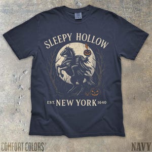 Legend of Sleepy Hollow Bookish Halloween Shirt Retro Horror Comfort Colors Horror Tee Headless Horseman Ichabod Crane Sleepy Hollow Shirt