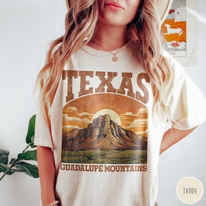 Vintage Texas Shirt Texas State Shirt Guadalupe National Park Shirt Comfort Colors Texas Lover Shirt Texas Crewneck Texas Graphic Tee Cowboy