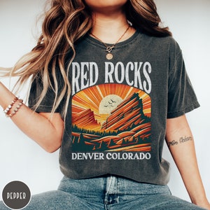 Red Rocks Colorado Shirt Music Festival Tee Denver Colorado Crewneck Red Rocks Concert Souvenir Mountain Hiking Shirt Rock Climbing Gift
