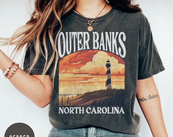 Outer Banks Shirt OBX Shirt North Carolina Shirt Outerbanks Tee Pogue Life Lighthouse Shirt Cape Hatteras Beach Shirt Shirt NC Vacation Tee