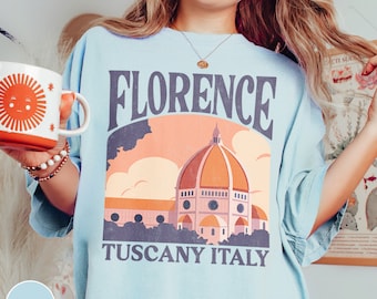 Florence Italy Shirt Italia Shirt Tuscany Shirt Travel Florence Shirt Travel Italy Gift Italy Trip Shirt Italy Travel Shirt
