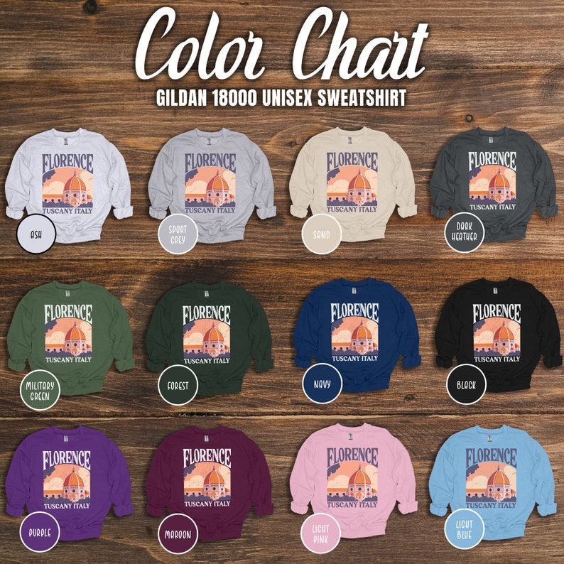Florence Italy Sweatshirt Italy Sweater Tuscany Sweatshirt Travel Florence Shirt Italy Crewneck Travel Italy Gift Italia Sweatshirt Tuscany Gift Florence Sweatshirt