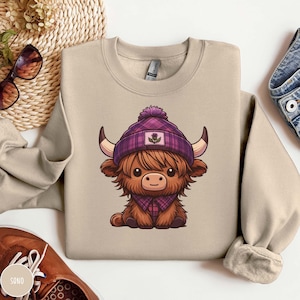 Cute Scottish Highland Cow Sweatshirt Sassenach Gift for Scotland Lover Highland Cow Coo Gift for Scotland Lover Gift Scottish Pride Sweater