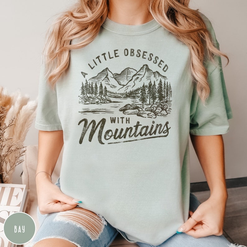 Funny Mountain Lover Shirt Mountain Climbing Crewneck Hiking Tee Gift for Climber Gift for Hiker Funny Camping Shirt Granola Girl Outdoorsy