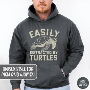 Turtle Hoodie Turtle Lover Sweatshirt Easily Distracted By Turtles Beach Coverup Gift for Turtle Lover Ocean Lover Respect the Locals Hoodie