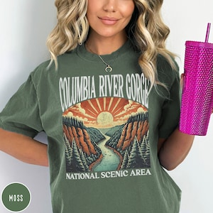 Columbia River Gorge Oregon Shirt Washington Shirt Pacific Northwest Gift for National Park Lover Granola Girl Tee Washington Lover PNW Gift