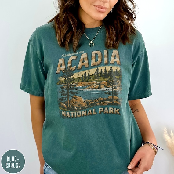 Acadia National Park Maine Souvenir T-Shirt Acadia National Park Maine Souvenir T-Shirt