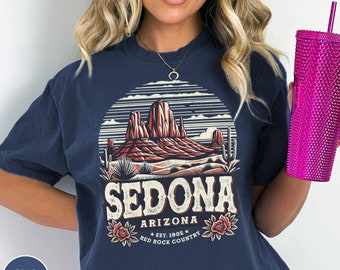 Sedona Arizona Shirt Southwest Crewneck Sedona Bachelorette Gift Desert Vibes Sunset Tee Arizona State Shirt Western Wild West Tshirt