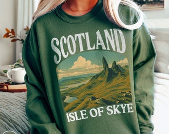 Isle of Skye Schottland Sweatshirt Scottish Highlands Geschenk Schottland Geschenk für Reisende Sweatshirt Isle of Skye Geschenk Scottish Pullover Scotsman