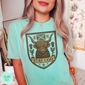 Scottish Pride Highland Cow Shirt Funny Scottish Gift Highlander Highland Cattle Shaggy Cow Shirt Sassenach Gift for Scotland Lover Gift